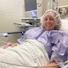 Rebecca Wallwork, preparing for an endometriosis surgery.