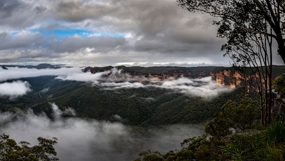 The Grose Valley on Tuesday. 