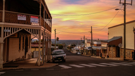 Police have descended on the historic town of Gulgong following the discovery of the bodies.