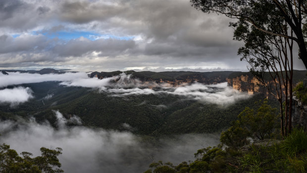 The Grose Valley on Tuesday. 