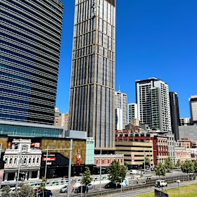 The tower is in a redevelopment-heavy part of the city. 