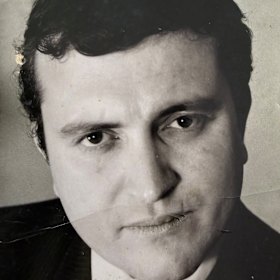 David Haselhurst, as a young reporter in Western Australia.
