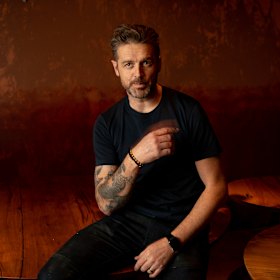 Chef Jock Zonfrillo in Orana's pop-up restaurant in Surry Hills.