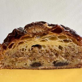 Choco hazelnut croissant.