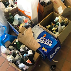 Protesters stockpile petrol bombs at the University of Hong Kong in anticipation of further confrontations with police.
