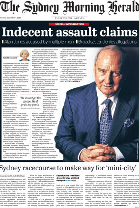 The Herald front page, December 7, 2023.