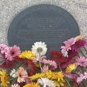 Last year’s service in Coogee in memory of those who died in the Bali bombs, including members of the Coogee Dolphins football team.