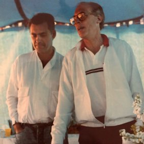 Yeldham with former AJC chairman Bob Charley.