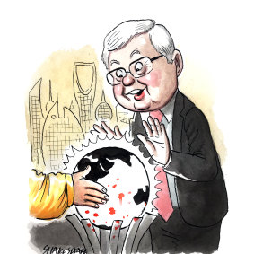 Thinking err, global: Kevin Rudd