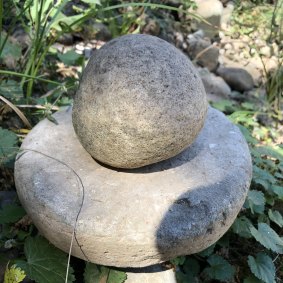 Stones believed to be Indigenous grinding tools.