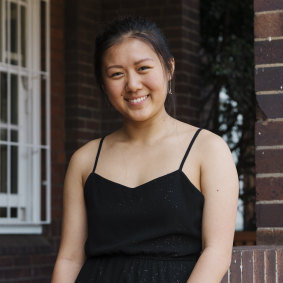 Sydney Girls High student Simone Wei received results "way higher" than expected.