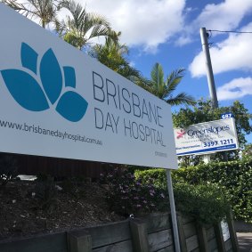 The couple were holding their annual protest at the Brisbane Day Hospital.