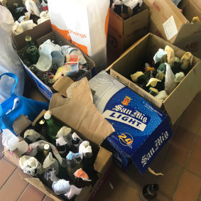 Protesters stockpile petrol bombs at the University of Hong Kong in anticipation of further confrontations with police.