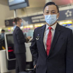 Qantas Cabin Manager Andrew Goh says he is proud to be flying home Australians who have been stranded in the UK.