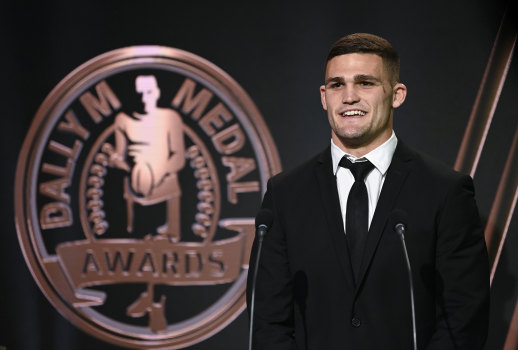 The Penrith ace during Fox Sports' virtual broadcast.