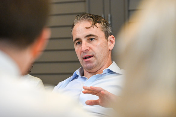 CBA chief Matt Comyn unveiled a $2.5 billion profit in the September quarter. 