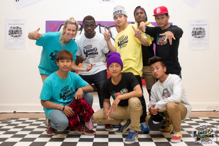 L2R founder Jacinda Richards (back left) and a 2014 group called Young Masters. Ligi Htoo is front row at left.