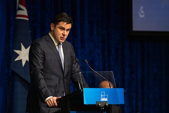 Andrew Hirst last Saturday in his outgoing speech as director of the Liberal Party.
