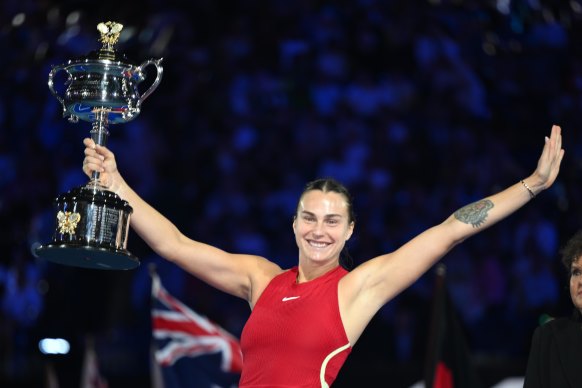 Aryna Sabalenka has become the first Australian Open women’s defending champion in more than a decade.