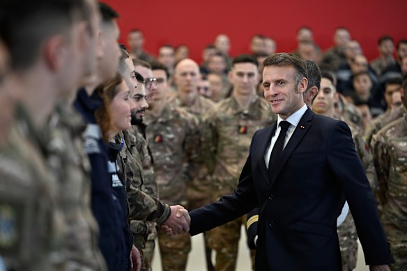 French President Emmanuel Macron was among the European leaders who sent military assets to Greenland last week.