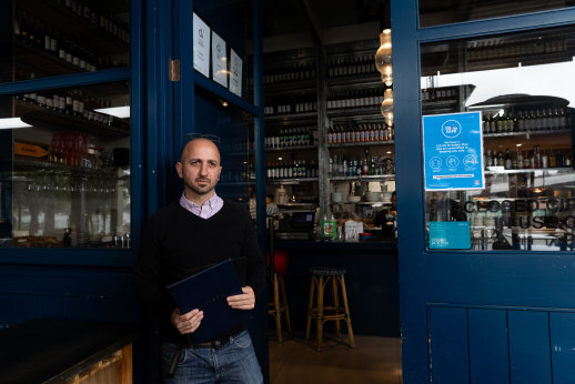 Anason restaurant's second-manager-in-charge, Sergio Coniglio, says more customers meant he could put on extra staff and make changes to the menu.