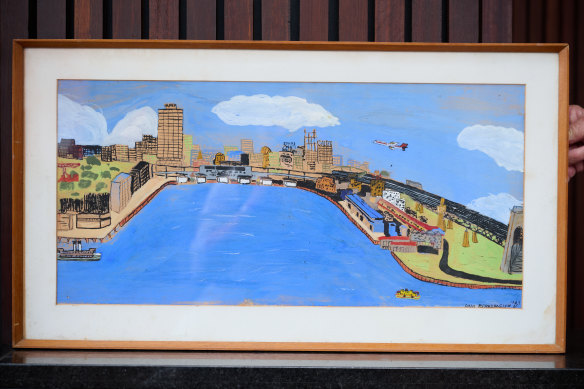 Paul Berkemeier’s drawing of Circular Quay. 