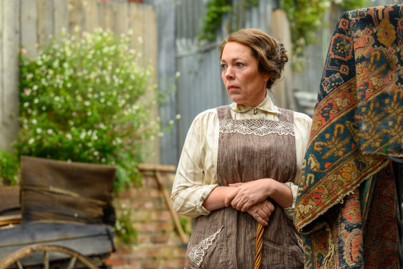 Olivia Colman plays Edith Swan, the main victim in Wicked Little Letters.