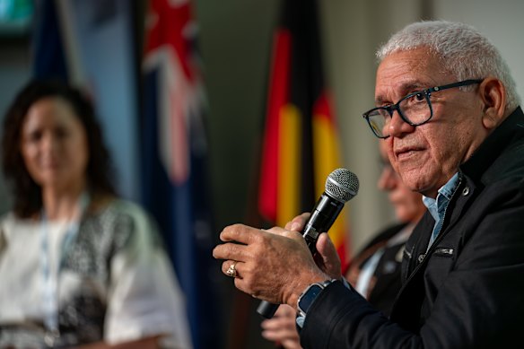Former social justice commissioner Mick Gooda spoke at the summit in Brisbane this week. 