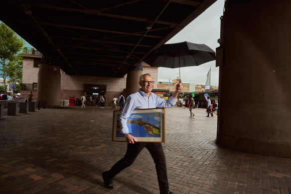 Paul Berkemeier loves Circular Quay, but says it is a travesty that it is so rundown.