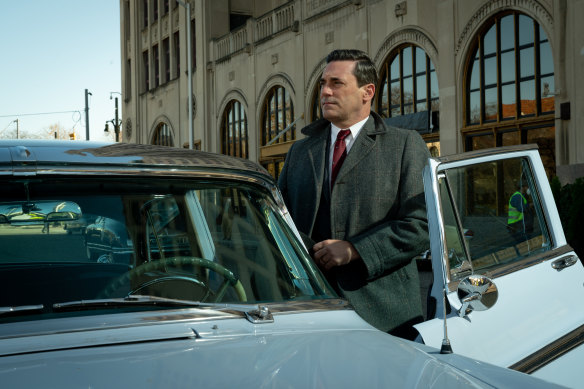 Jon Hamm in No Sudden Move, which captures the feel of mid-century Detroit.