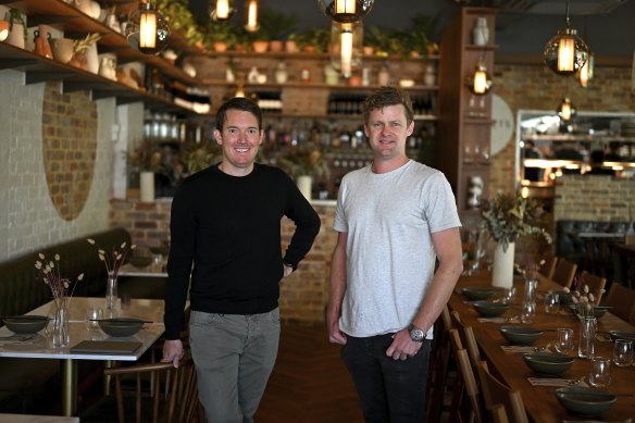 Ross Drennan and Drew Flanagan are best mates who have gone from running national Oktoberfest events to opening some of Perth’s most popular venues. The pair are pictured at their second venue The Beaufort which opened seven weeks ago.