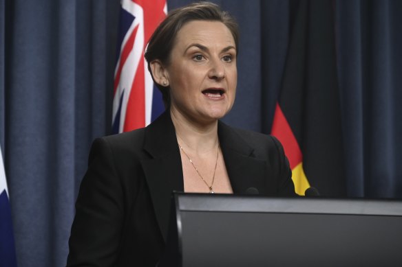 Health Minister Amber-Jade Sanderson.