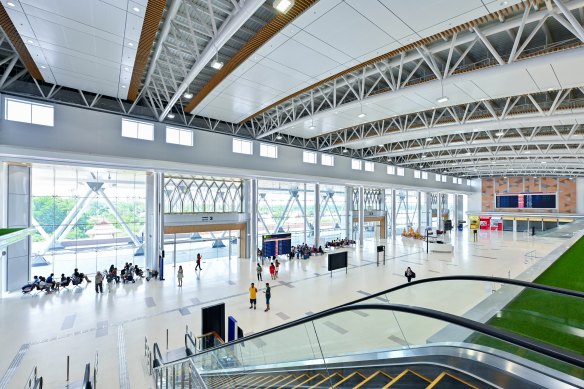 The $62.5 million Nakhon Si Thammarat International Airport spans three levels.