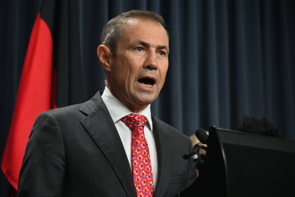 WA’s Health Minister Roger Cook. 