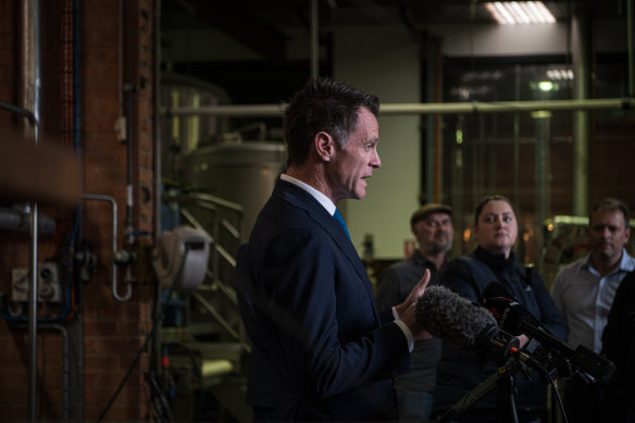 Premier Chris Minns was quizzed about the state’s embattled transport minister.