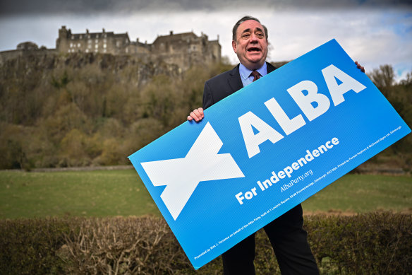 Former first minister Alex Salmond  started his own party.