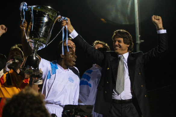 Tapie’s double-dealing as the boss of the Marseille football club eventually brought him undone.