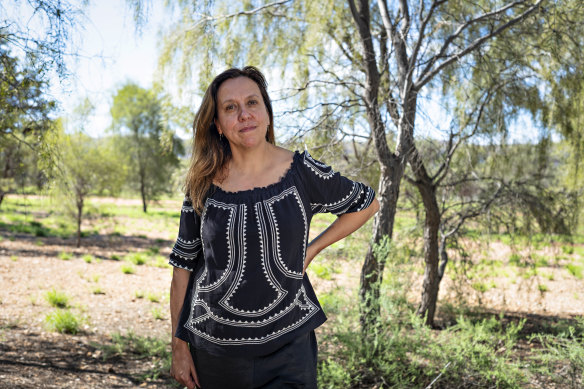 Rachel Perkins, in her home of Alice Springs, where she conducted a masterclass for Indigenous screen students with the Centre for Appropriate Technology. 