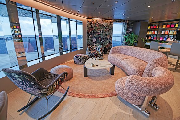The Observation Lounge’s plush suites make for a comfortable place to take in the views.