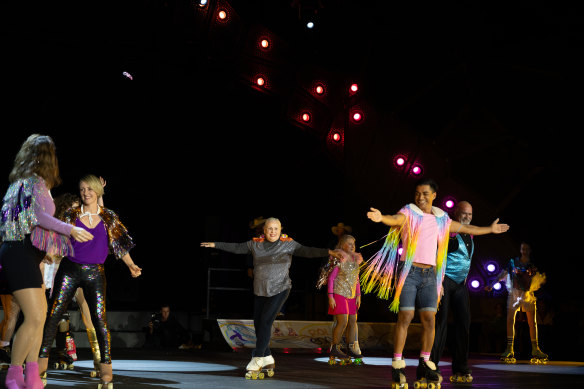 The Gold Coast’s community of disco skaters participated in Roller Coaster.