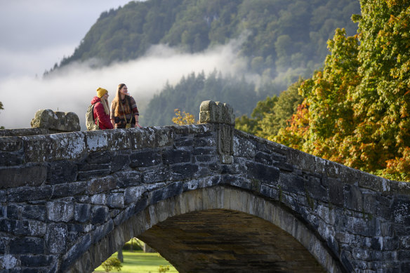 Stone bridges and villages are a familiar site in the countryside of north-west Wales.
