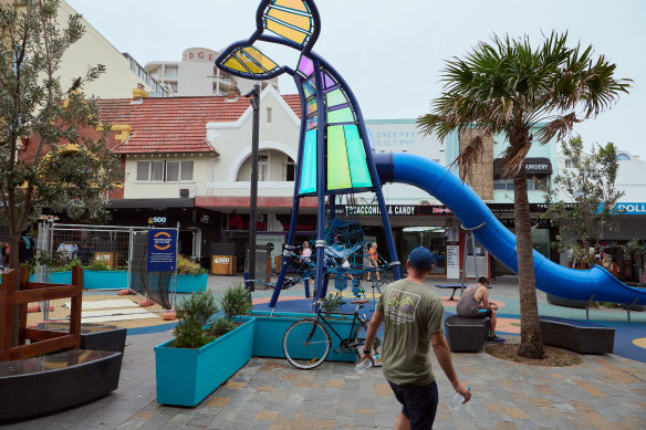 The new playground at Cronulla Plaza.