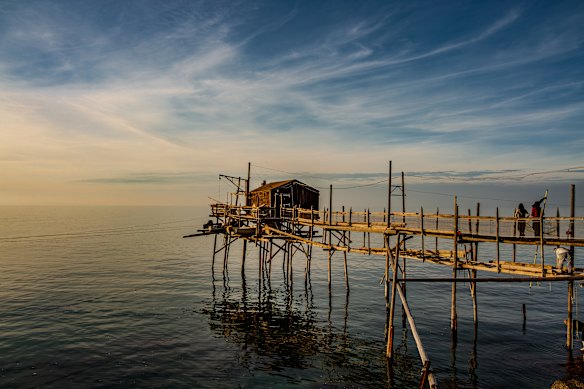 An old jetty at Termoli.