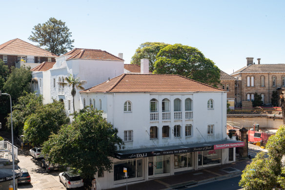 Another building in the proposed Brantwood heritage conservation area opposite Edgecliff Station.