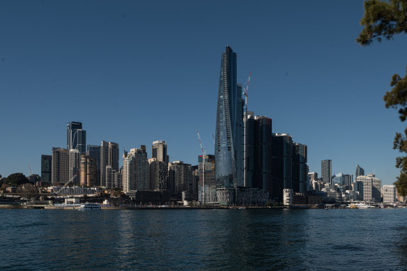 Central Barangaroo is designed to act as a “bridge” between the headland park and the high-rise financial district.