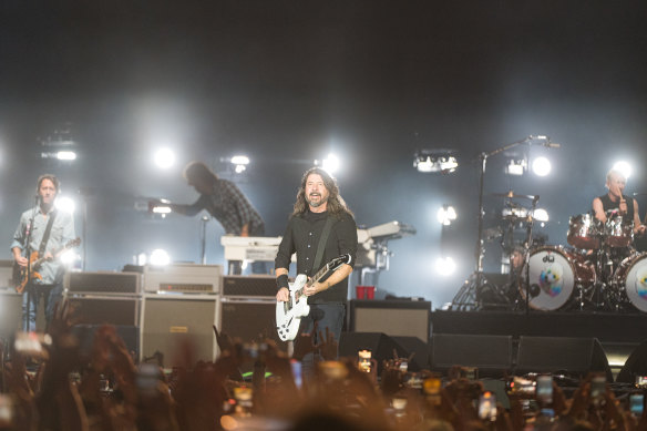 Dave Grohl bucks out of the gates from the first song and doesn’t let up for the entire show.