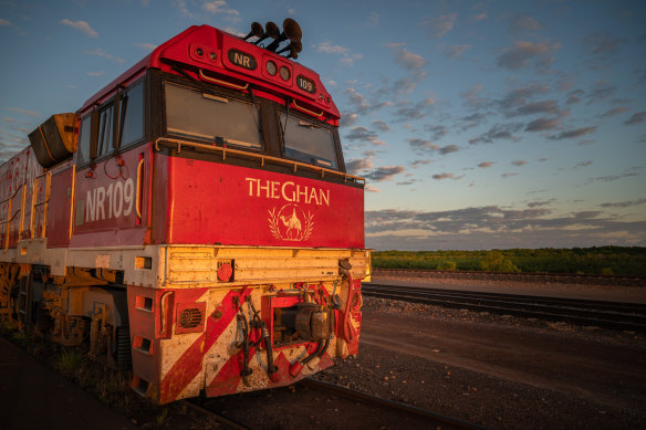 The Ghan … train travel is hugely popular.
