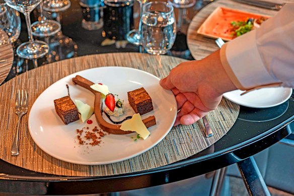 Dessert onboard Scenic Pearl.