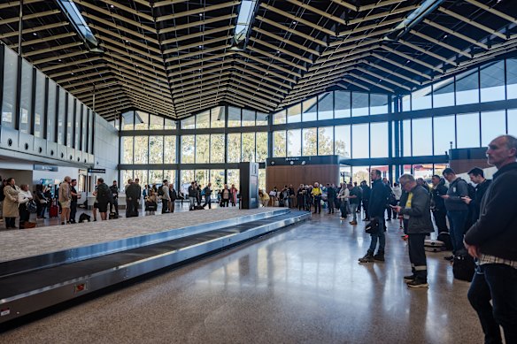 A new, larger arrivals hall is flooded with natural light and features three baggage carousels.