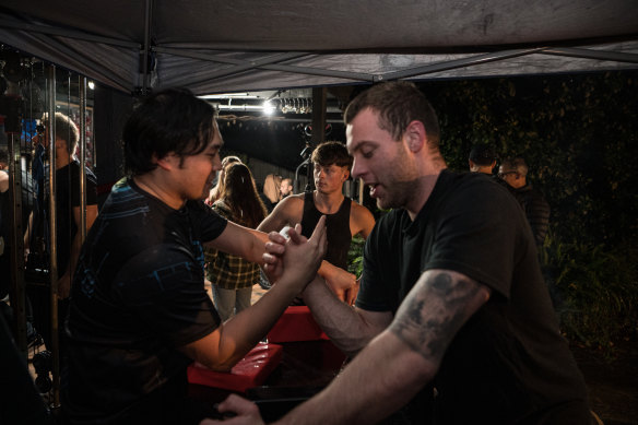 Mario Tambakis said armwrestling requires more than just brute strength: “You need to be mentally strong.”